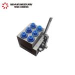 Wearproof Hydraulic 6 Way Manual Reversing stop Valve For SANY Excavator