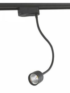 China 8W COB track light commercial spotlight hose showcase light black white silver hose led track light factory