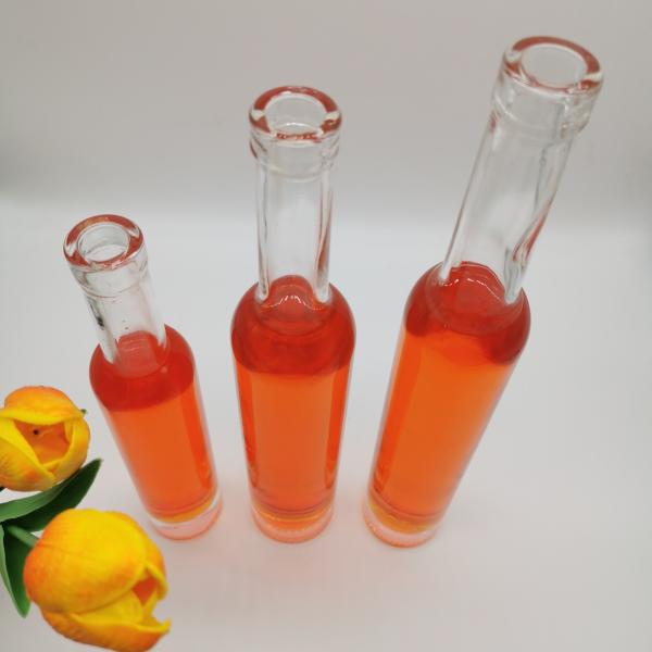 Delicate Appearance Tall Glass Bottle for Whisky Liquor Super Flint Glass