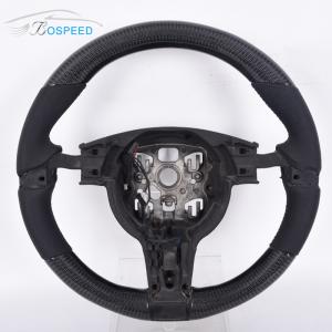China Matte Black Custom Porsche Carbon Fiber Steering Wheel 12K Twill Weave factory