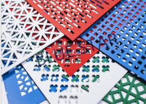 China Aluminum Perforated Metal Sheet Round / Crocodile Jaw Hole 45° / 60° Puchend Hole Mesh factory