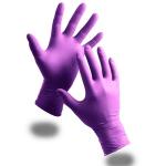Disposable examin Nitrile Gloves,Powder Free, purple, blue, S M L XL size, AQL1