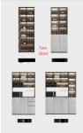 2.5M Living Room Display Cabinet Glass Corner Display Units For Living Room