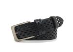 Adjustable Wide Hollow Out Casual Leather Belt For Men