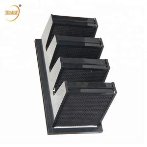 China 0.3u Activated Carbon Air Filter V Bank Air Filter 800-4200 CMB/H factory