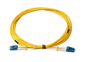China LC/UPC Cabo Yellow LSZH SM MM Single Core Fiber Optic Cable Patch Cord factory