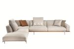 Modern Italian Sectional L Shaped Corner Fabric Couch Living Room Sofa