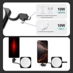 Portable Magnetic 3 In One Wireless Charger For IPhone Watch And Headphones