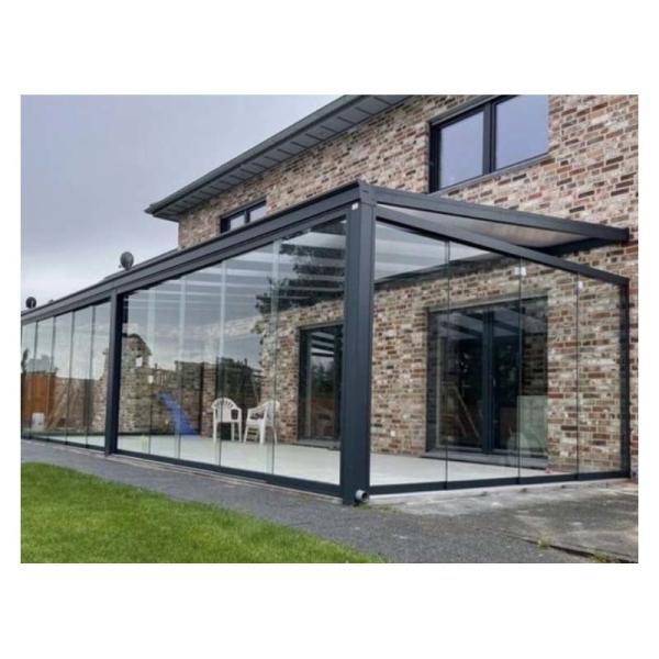Polygon Roof Molding Four Season Solarium Glass House Made of Aluminum Alloy