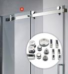 Sliding Barn Door and Hardware Kit in Stain/Mirror/Polish Finish for Open Style