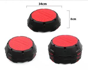 China Adjustable Workout Aerobic Step Platforms Stepper 43CM 1.5kg PP Plastic factory