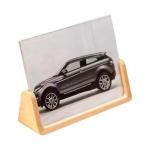 Solid Wood U-Shaped Picture Frame for Ornament.Desktop Wooden Calendar Base.