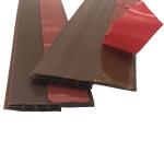 Brown TPE Door Draft Stopper for Under Door Bottom Seal Strip Home Weather