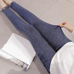 China Pregnant Women Trousers New Summer Pregnant Women Jeans Pregnant Women Adjustable Waist Slim Maternity Jeans factory