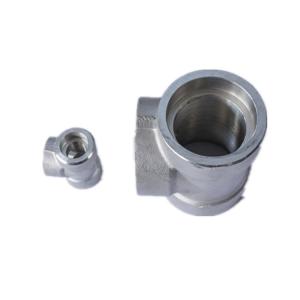 China Customized Socket Weld Pipe Fitting SCH 80 Stainless Steel Equal Tee factory