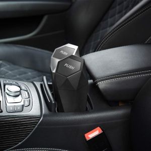 Leakproof Vehicle Trash Bin Easy Clean Up Car Trash Can with Lid New Car Dustbin