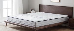 China twin/full/queen white innnersping Latex Euro top spring mattress with independent pocket spring factory