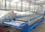 0.35 - 0.65mm Glazed Roof Tile Roll Forming Machine Pre Painted Steel Material