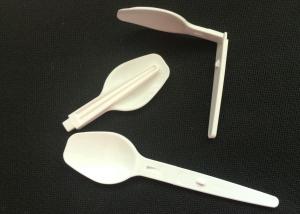 China Food-grade plastic PP material folding spoon in 92 mm length folding size 54 mm factory
