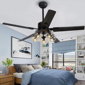 China Ceiling Fan with Light 42 inch Remote Control 220V 110V fan lamp for home bedroom led ceiling fan light(WH-CLL-09) factory