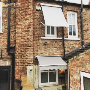 Patio Waterproof Windproof UV Resistence Aluminium Retractable Awning With Drop