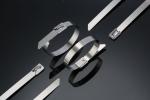 UL List SS304 Stainless Steel Cable Zip Ties For Aggressive Environments