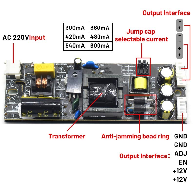 CA-132C New Original LCD LED Built-in Constant Current Power Driver Board