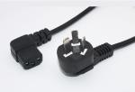 Hot sale Oxygen-free copper black power cord 10A 0.5m-10mAngled female power