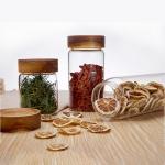 Round High Borosilicate Glass Storage Jars Food Storage Glass Airtight Jar