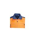 240GSM Navy Contrast Orange Work Coat 65% Polyester 35% Cotton Twill 2/1