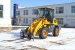 WY10B 1 Ton Rated Load Small Wheel Loader With 0.5m3 Bucket Yellow Color