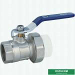 Ppr Male Double Union Brass Ball Valve Heavier Weight Strong Quality Water Valve