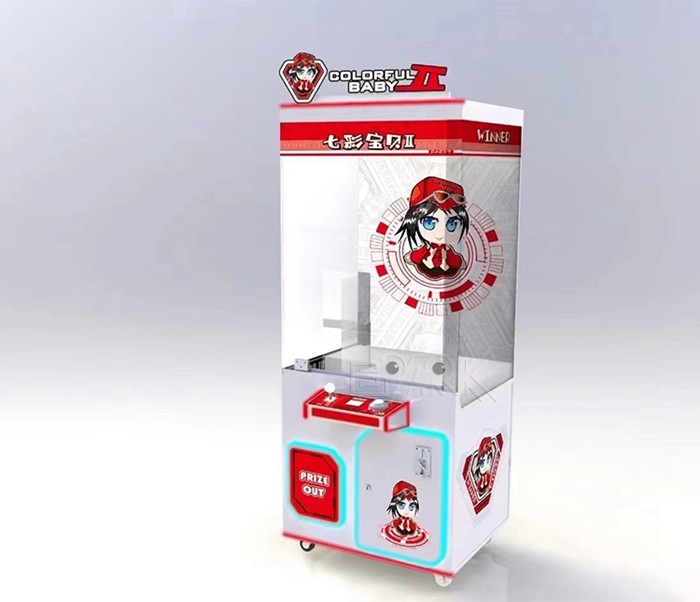 Hot Sale Coin Operated Colorful Baby 2 Claw Machine Arcade Game Gift Machine