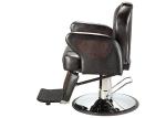 WT-6924 Brown Vintage Barber Shop Chairs Reclining Backrest With Tilted Footrest