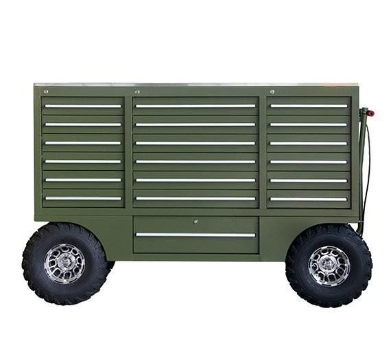 Industrial Usage Heavy Duty Mobile Tool Trolley with Powder Coat Steel Finish 30