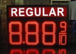 10 Inches 7 seg LED display , Digits Clock 8888 moving message display