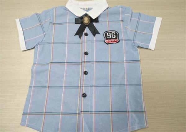 100% Cotton Children's Style Clothing White Lapel Bow Tie For Kindergarten