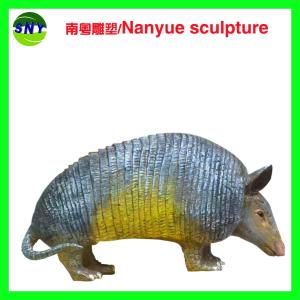 China life size animal fiberglass statue large pangolin model as decoration statue in garden factory