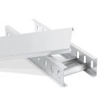 Heavy Duty Corrosion Resistant Industrial Cable Tray Galvanized Silver Finish