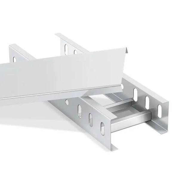 Heavy Duty Corrosion Resistant Industrial Cable Tray Galvanized Silver Finish