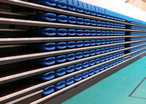 China Indoor Movable Telescopic Grandstands Automatically Folding Seating For Sport Centers factory