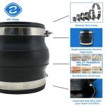 SS316 Flange Quick Coupling Kxt304 pump flexible joint stainless steel rubber