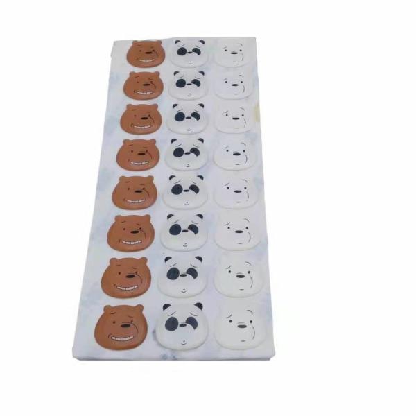 China Round Epoxy Sticker Printing Vinyl Label Domed Packing Label Clear factory