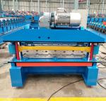 Iron Sheet Roof Trapezoidal Roll Forming Machine With Motor Cutting