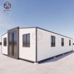 40 Foot Prefab Expandable Shipping Container House For Construction Sites
