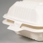700ml capacity biodegradable compostable corn starch clamshell food box