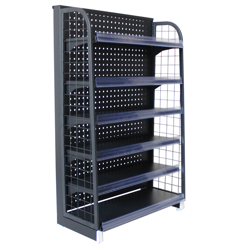 Free Standing Metal Gondola Display Rack For Shop Store Supermarket Equipment