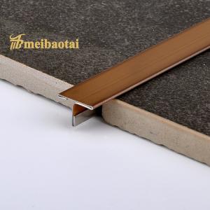 China Antique 10mm Stainless Steel Tile Trim GB Standard With 80 Micron PVC Film factory