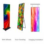 Portable Indoor Floor Standing P2.5 Led Standee Poster Display Electronic poster