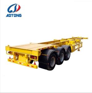 China Manufacture 3 Axle 40FT Skeleton Container Chassis/Semi Trailers with 12 Twist Locks factory